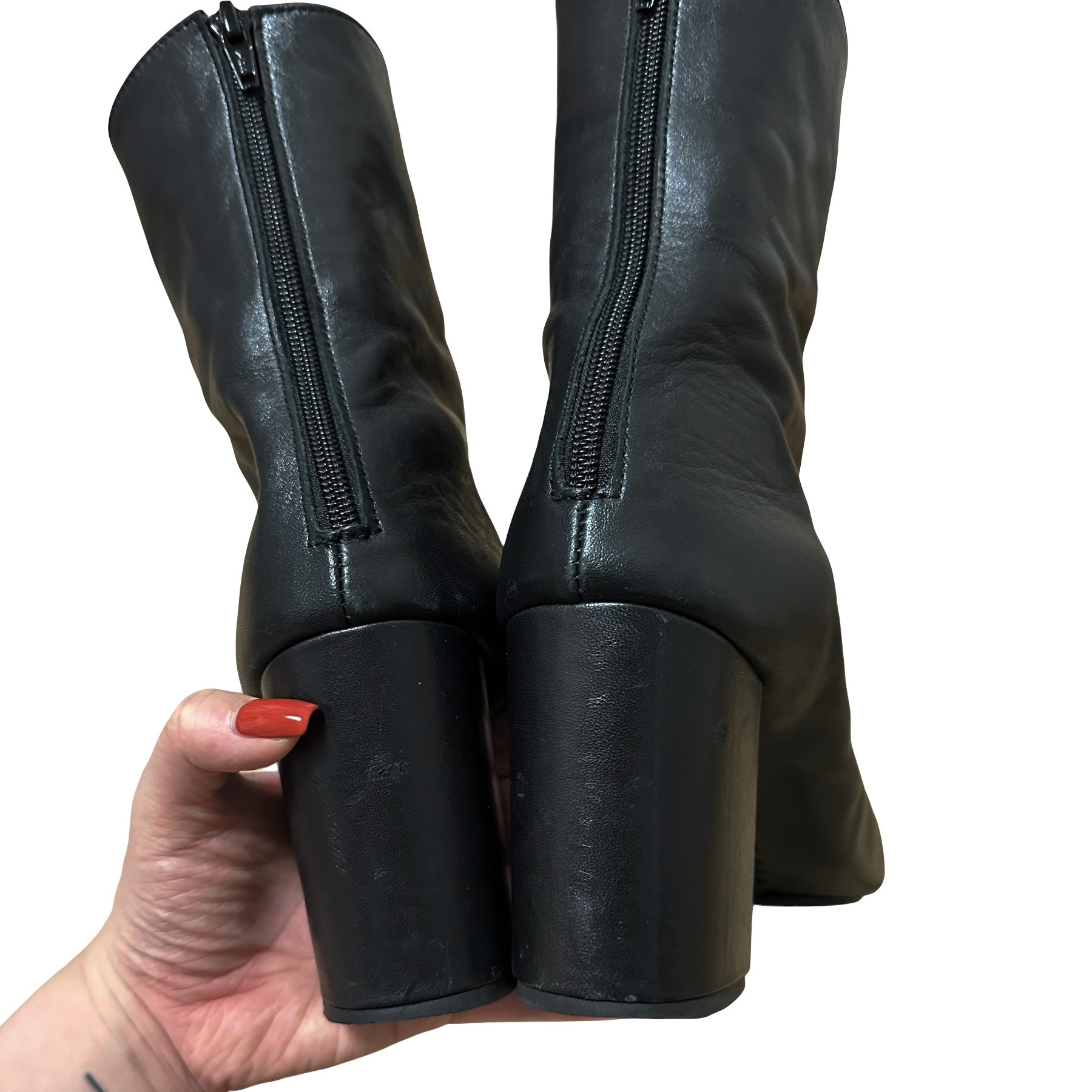 JUNYA WATANABE Spring Summer 2017 Leather Zip Ankle Boots - 5