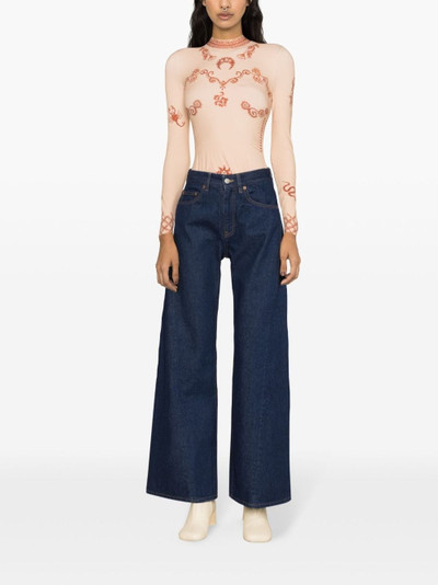 MM6 Maison Margiela high-rise flared jeans outlook