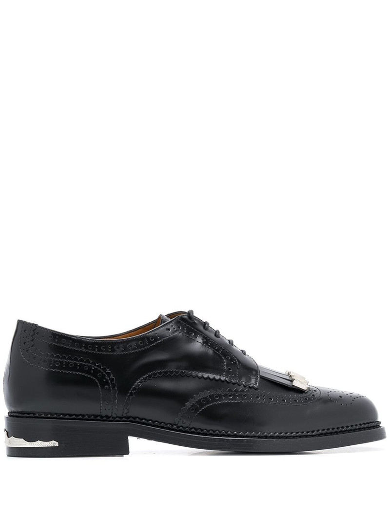 brogue detail lace-up shoes 1