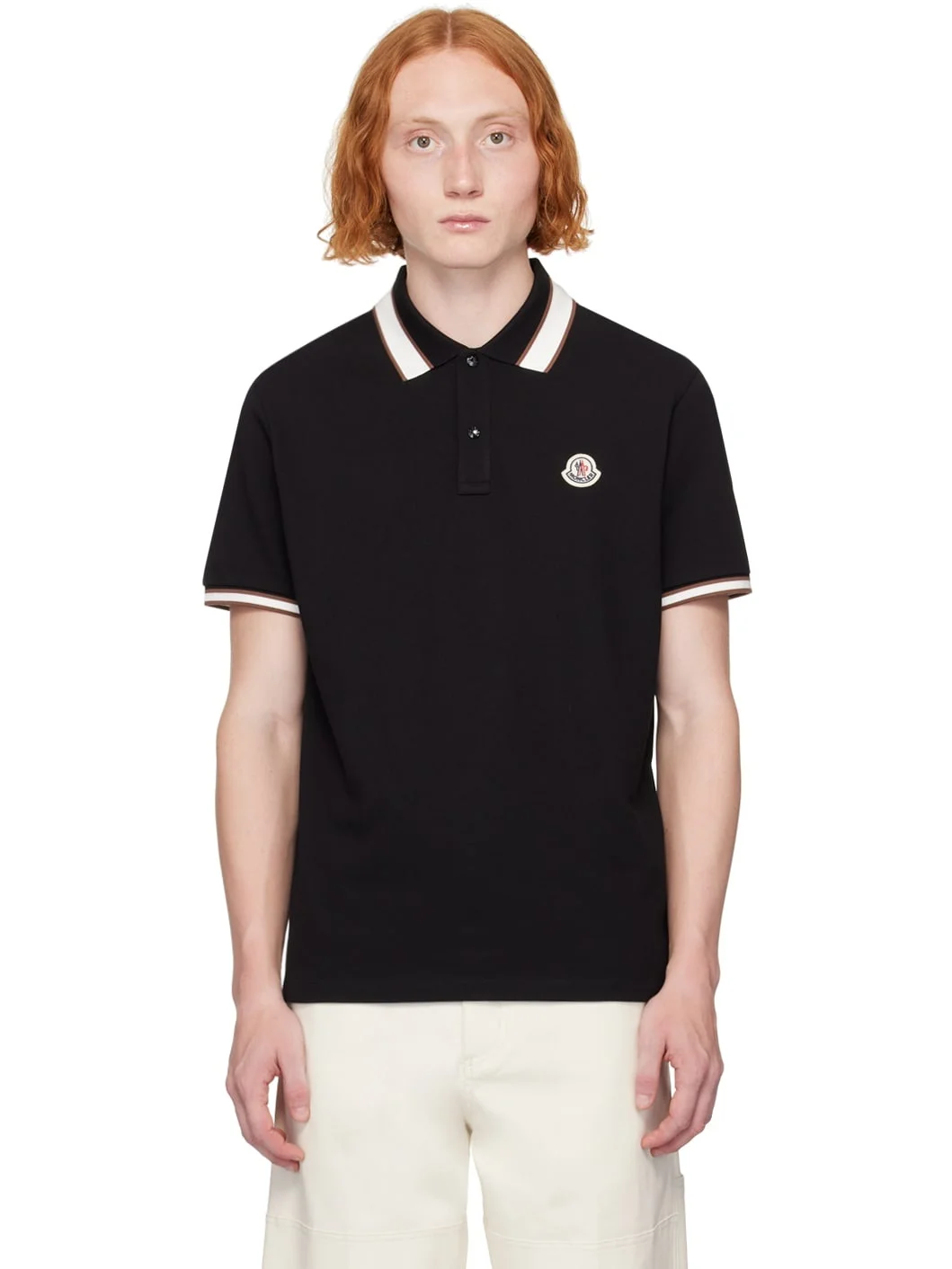 Black Two-Button Polo - 1