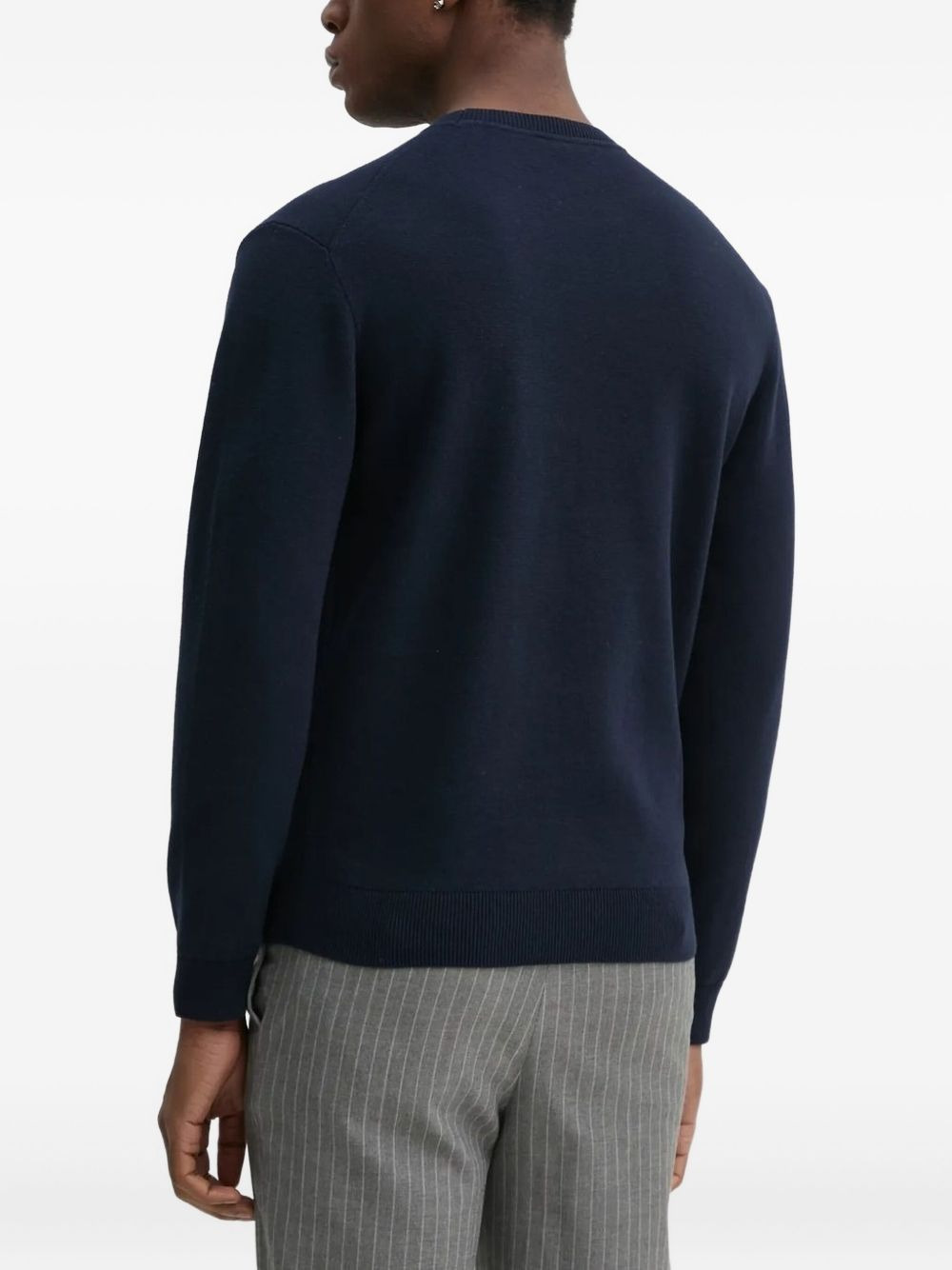 logo-embroidered crew-neck sweater - 2