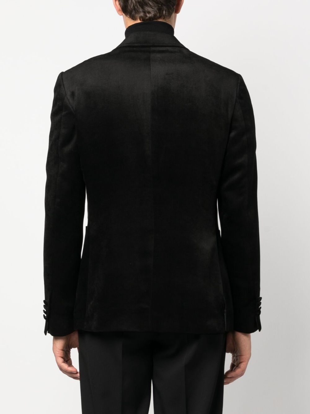 brooch-detail single-breasted blazer - 4