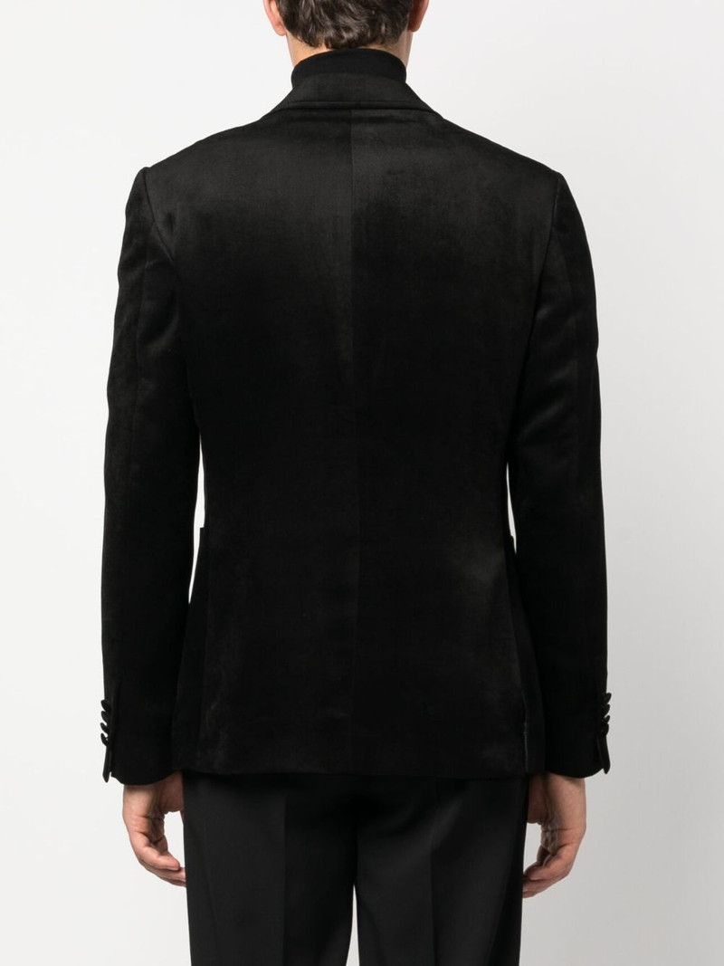 brooch-detail single-breasted blazer 4