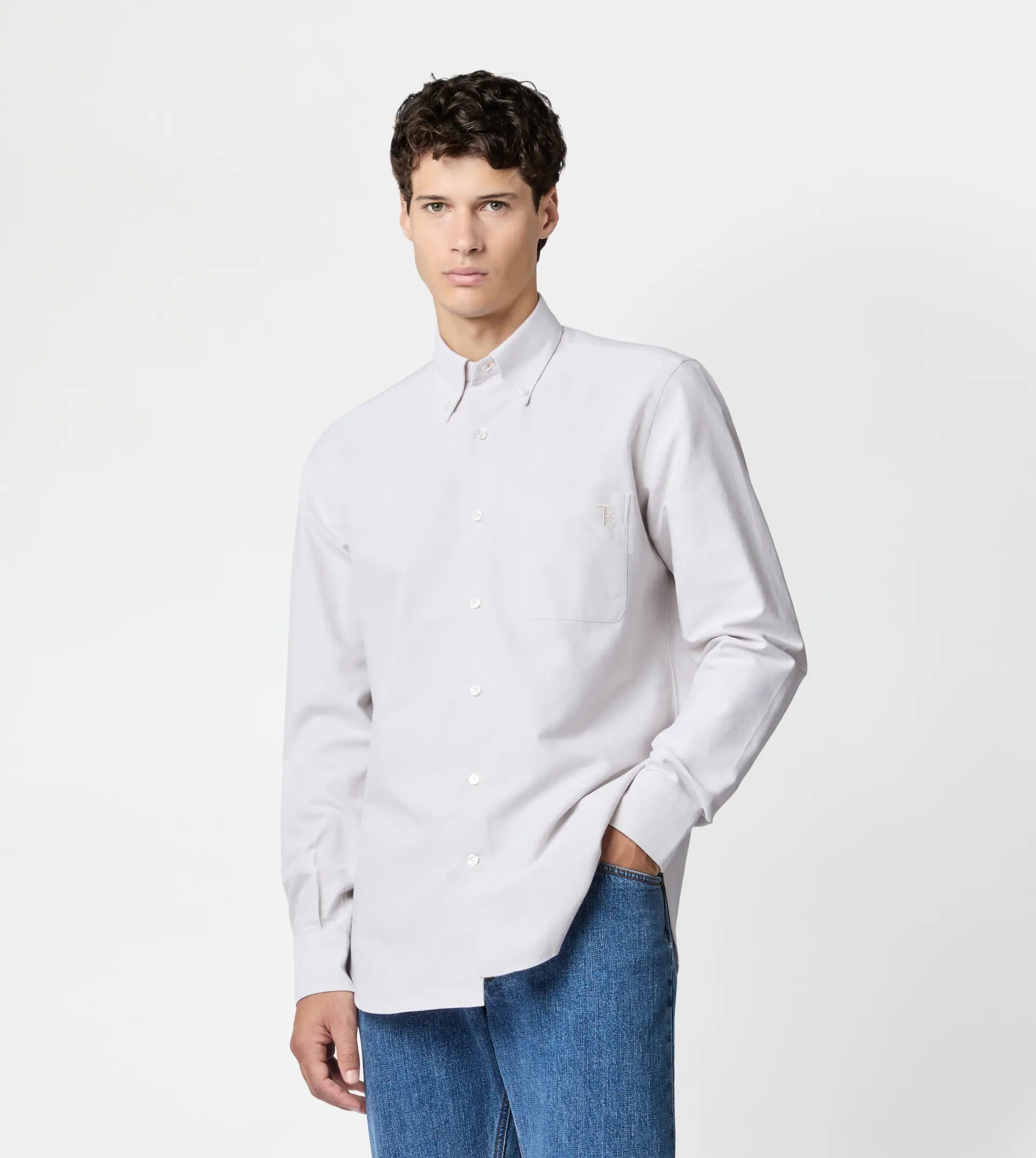 SHIRT IN COTTON - BURGUNDY - 4