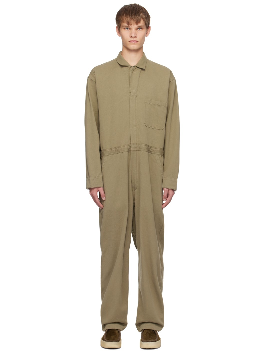 Beige All-In-One Jumpsuit - 1