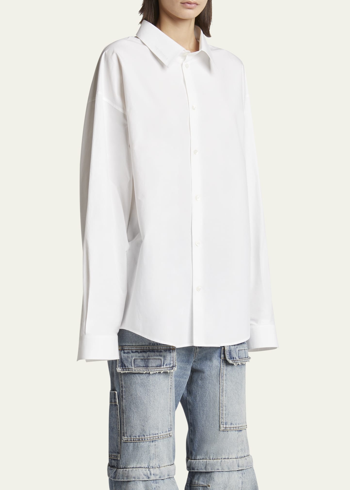 Swing Button Down Cotton Top - 4