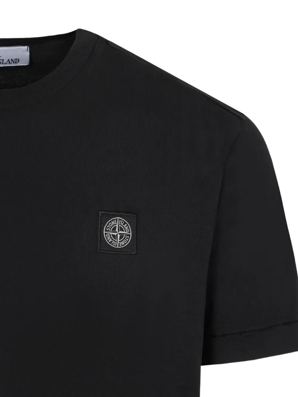 Slim Fit Cotton Jersey T-Shirt With Compass Patch - 3