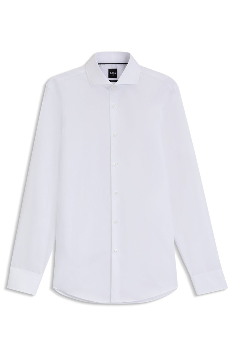 WRINKLE-RESISTANT SLIM-FIT SHIRT IN COTTON TWILL 1