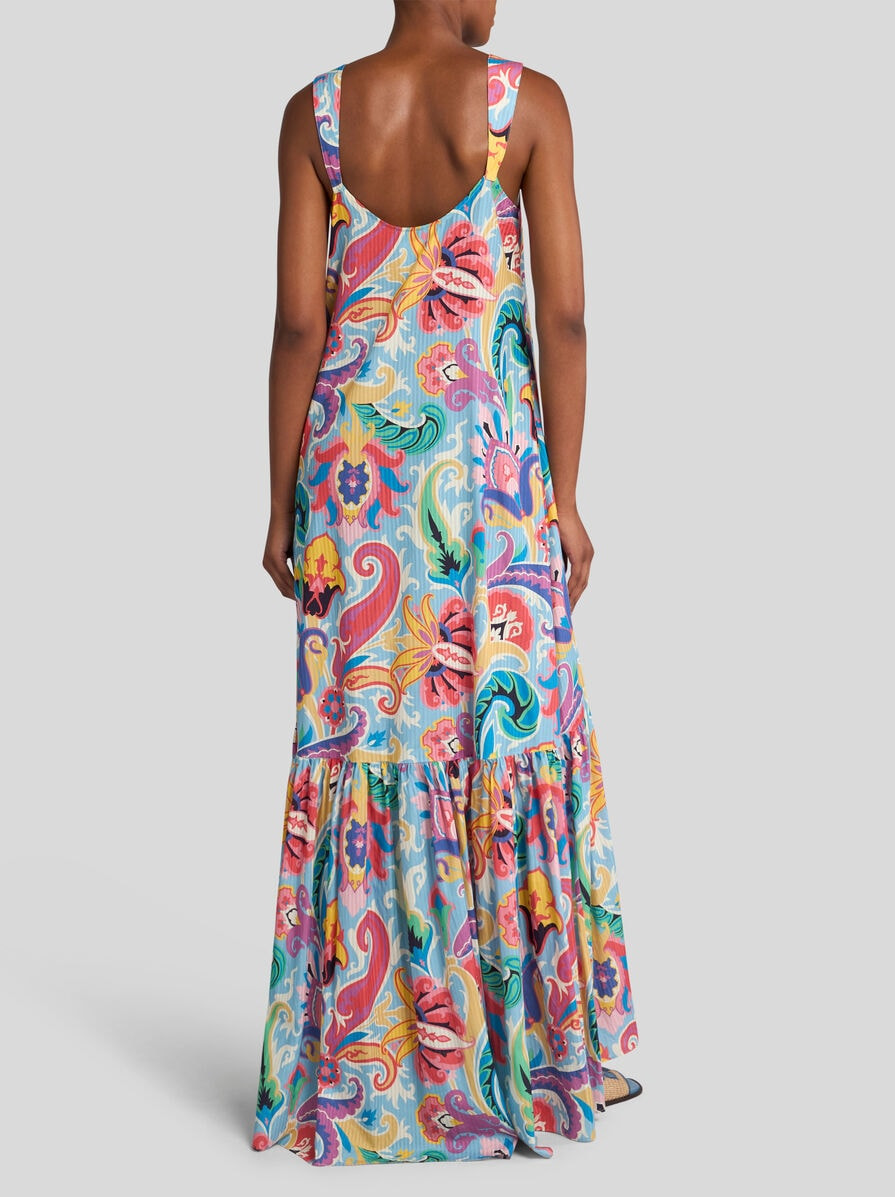 LONG DRESS WITH FLOUNCE - 4