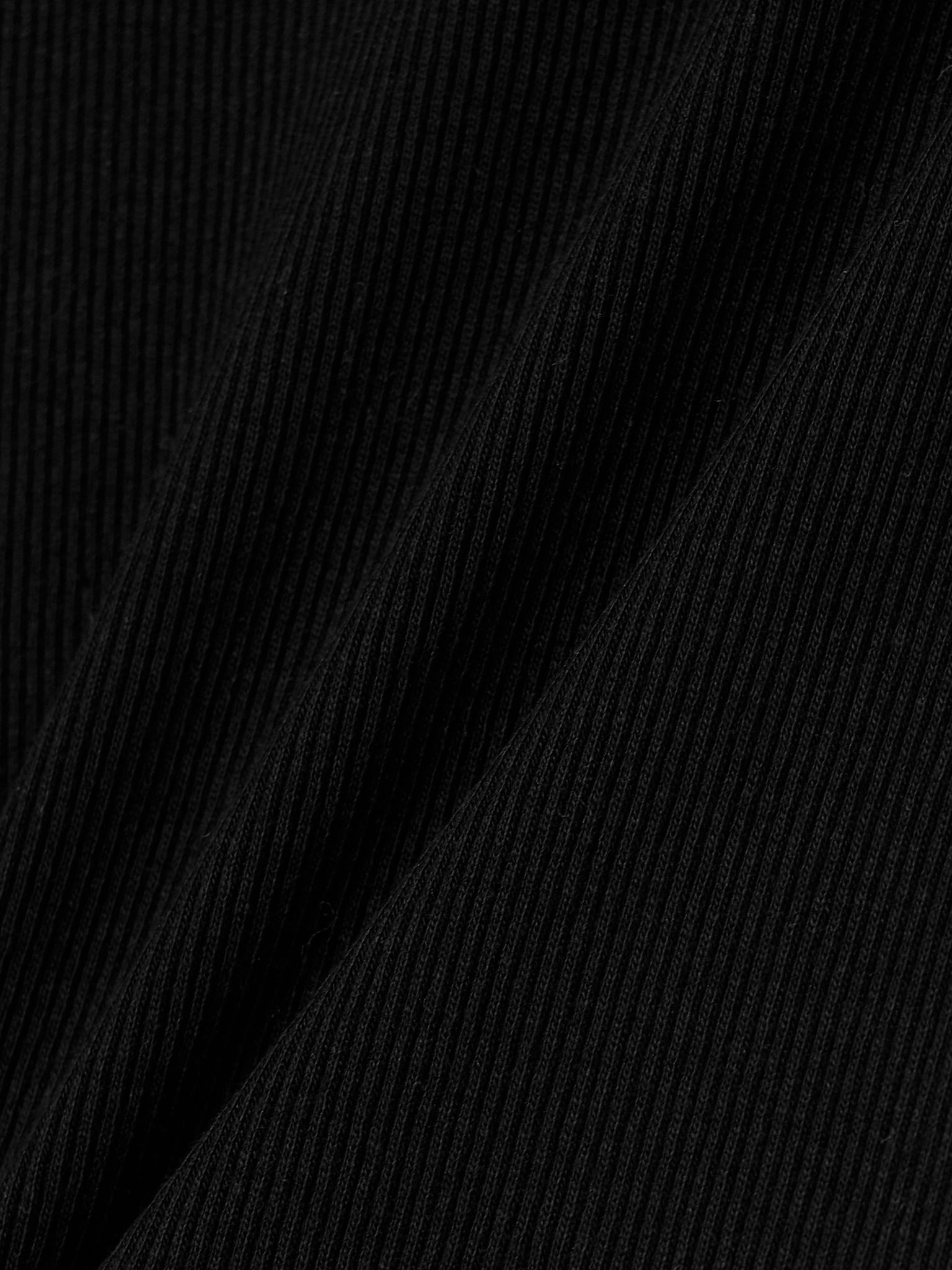 Jennifer ribbed cotton-jersey tank Black - 5