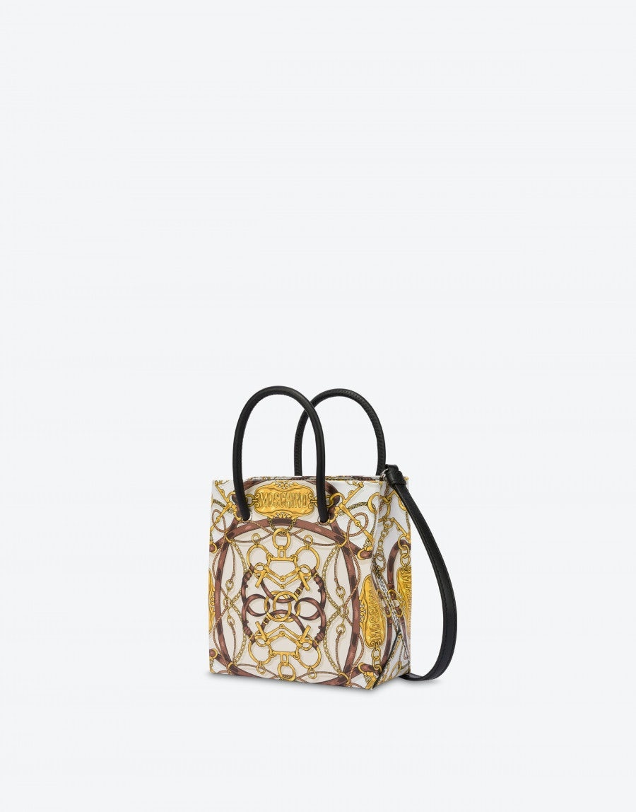 MILITARY TEDDY SCARF CALFSKIN MINI SHOPPER - 2