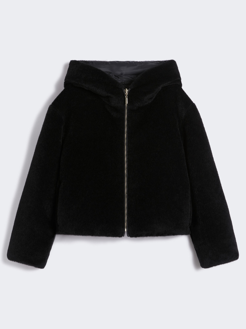 OLLY Short, reversible alpaca and wool padded jacket 1