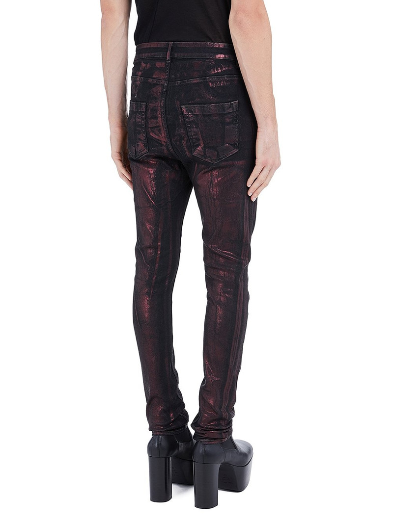 metallic print jeans 3