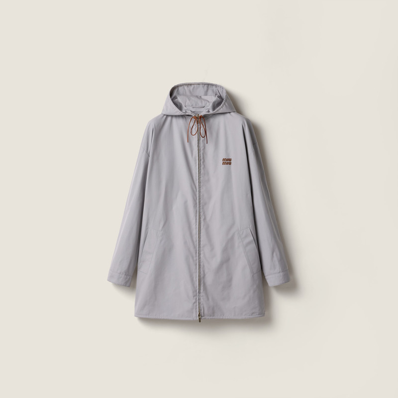 Single-breasted Panama cotton caban jacket 1