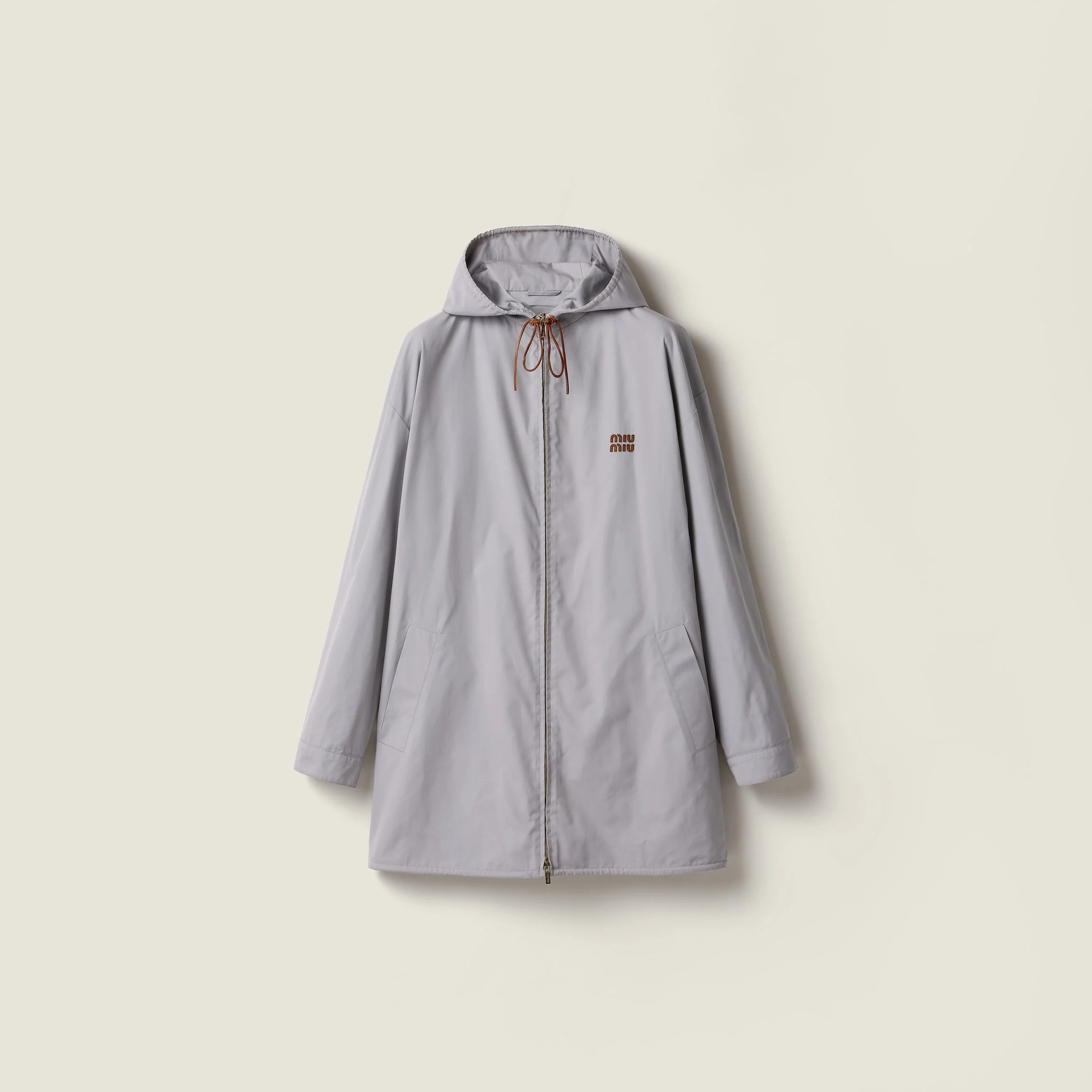 Single-breasted Panama cotton caban jacket - 1