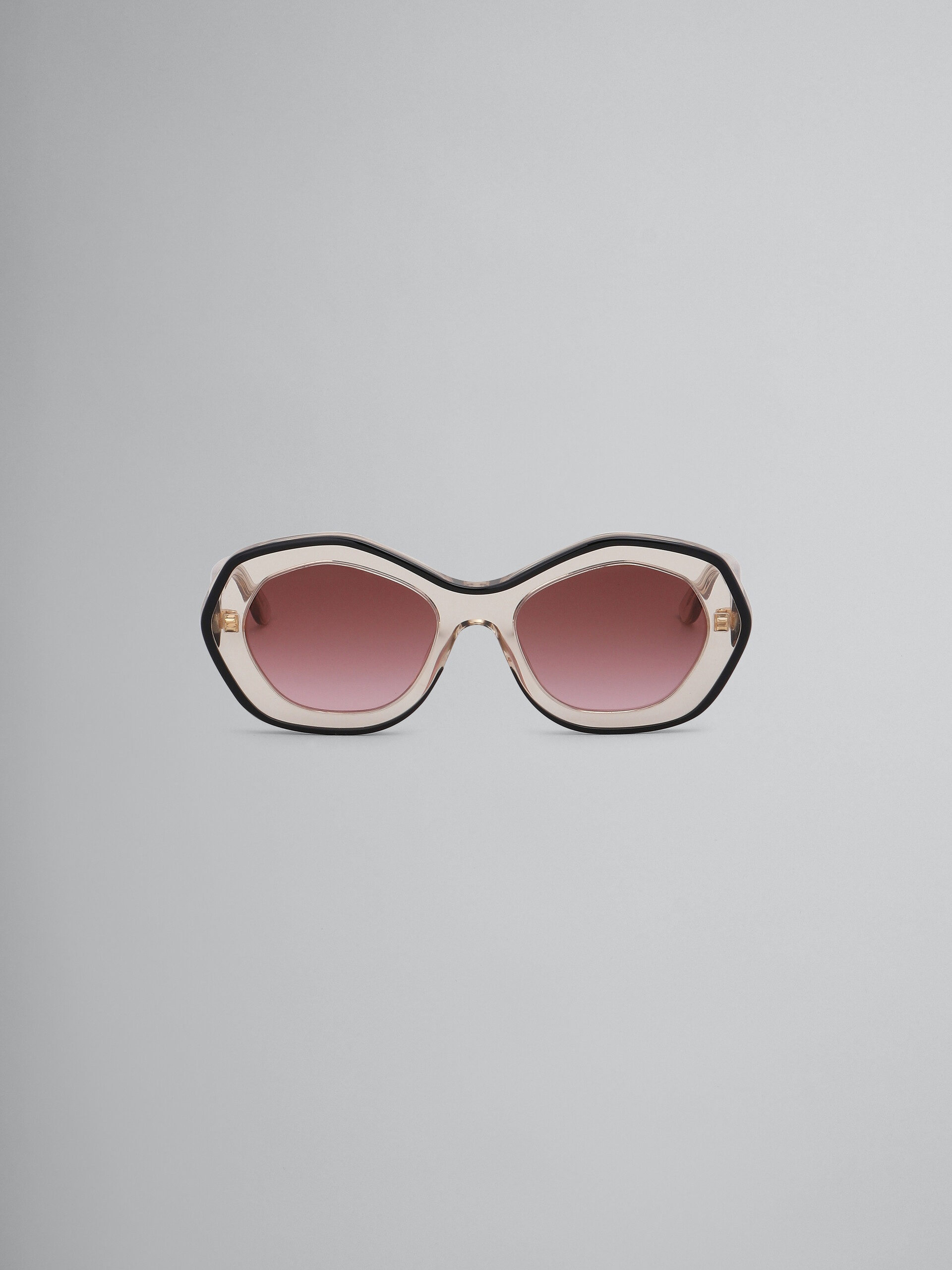 SEMITRANSPARENT ULAWUN VULCANO ACETATE SUNGLASSES - 1