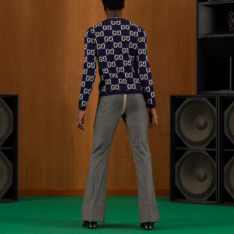 Gucci GG Wool Jacquard Sweater 'Blue Ivory' 692900-XKCC5-4492 - 3