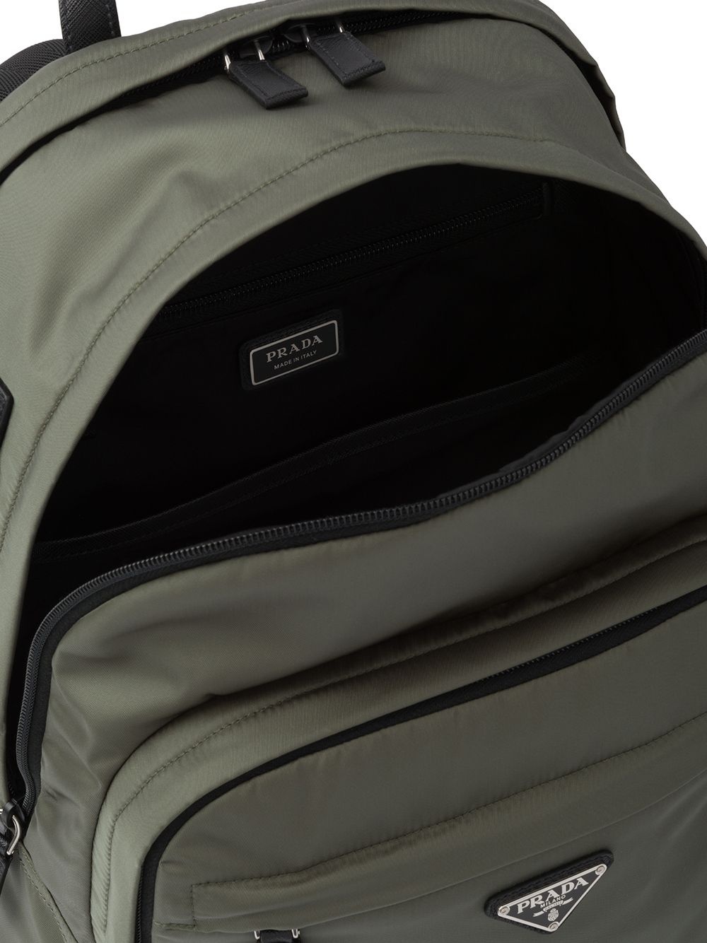 Re-Nylon logo-plaque backpack - 5