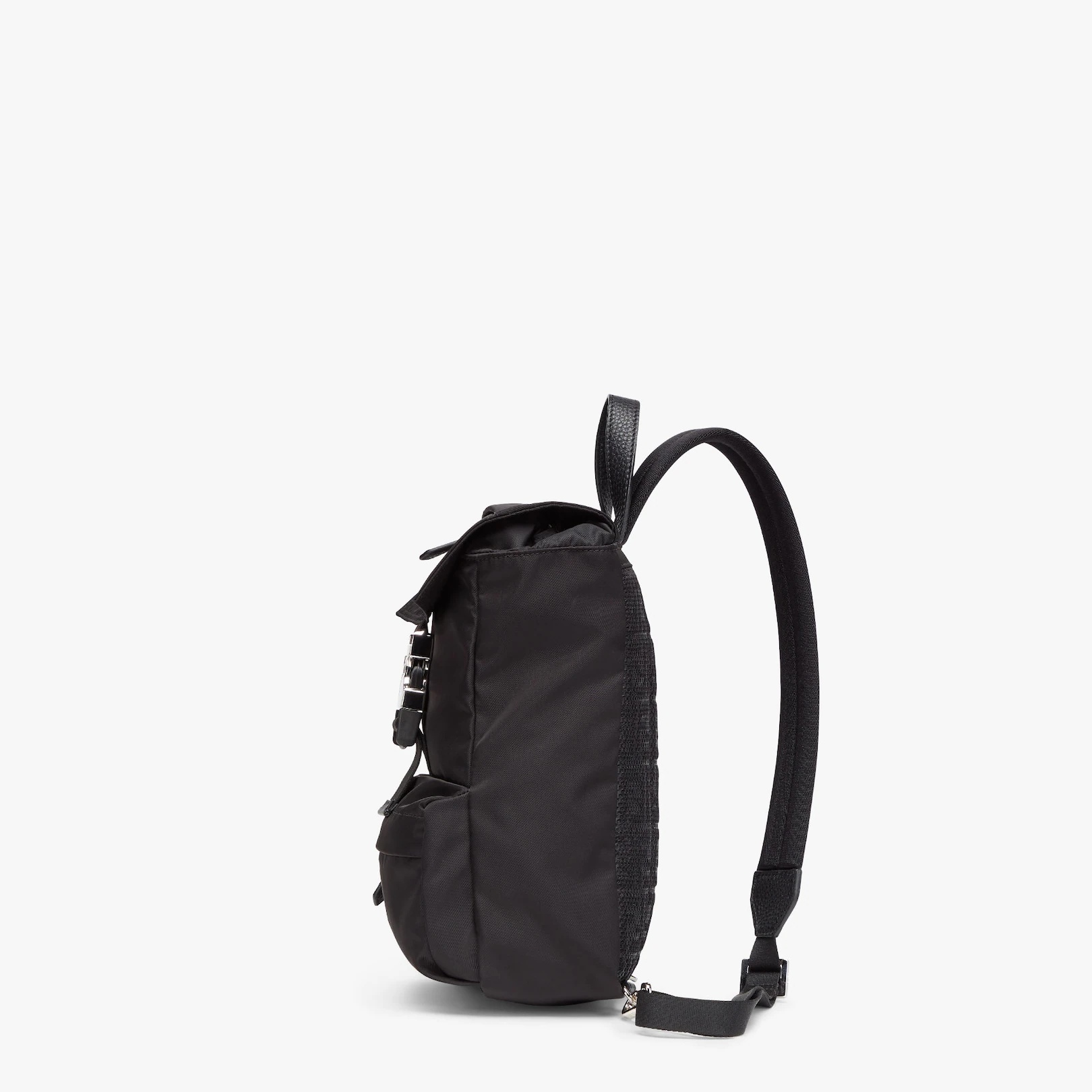 Black nylon backpack - 2