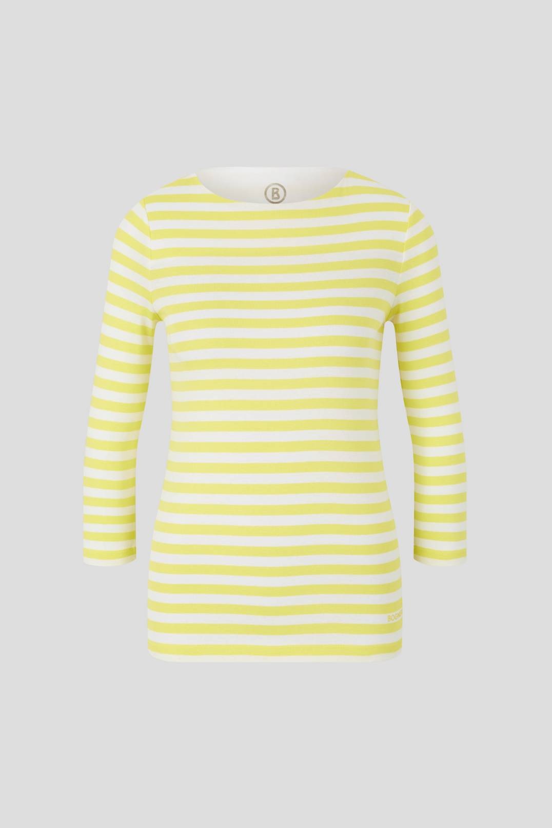 LOUNA LONGSLEEVE IN YELLOW/OFF-WHITE - 1