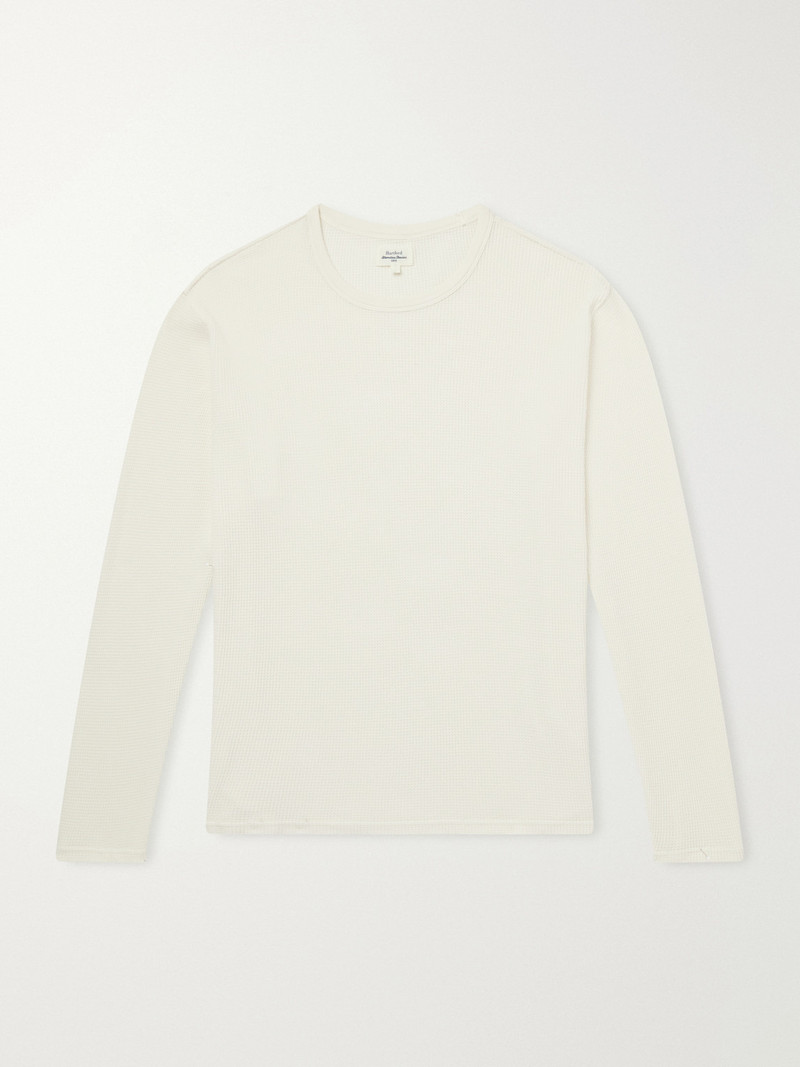 Waffle-Knit Cotton T-Shirt 1