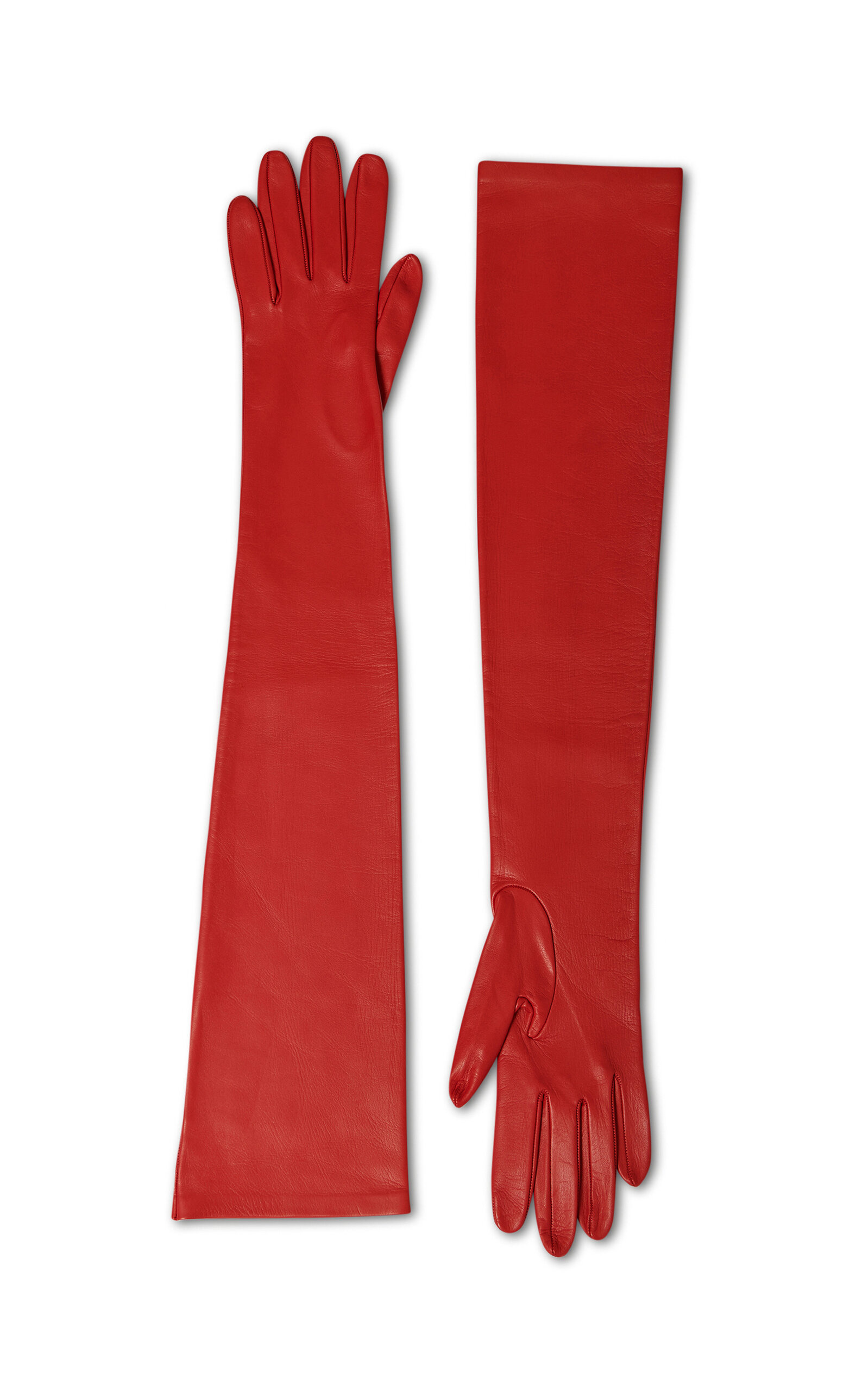 Simon Leather Gloves red - 3
