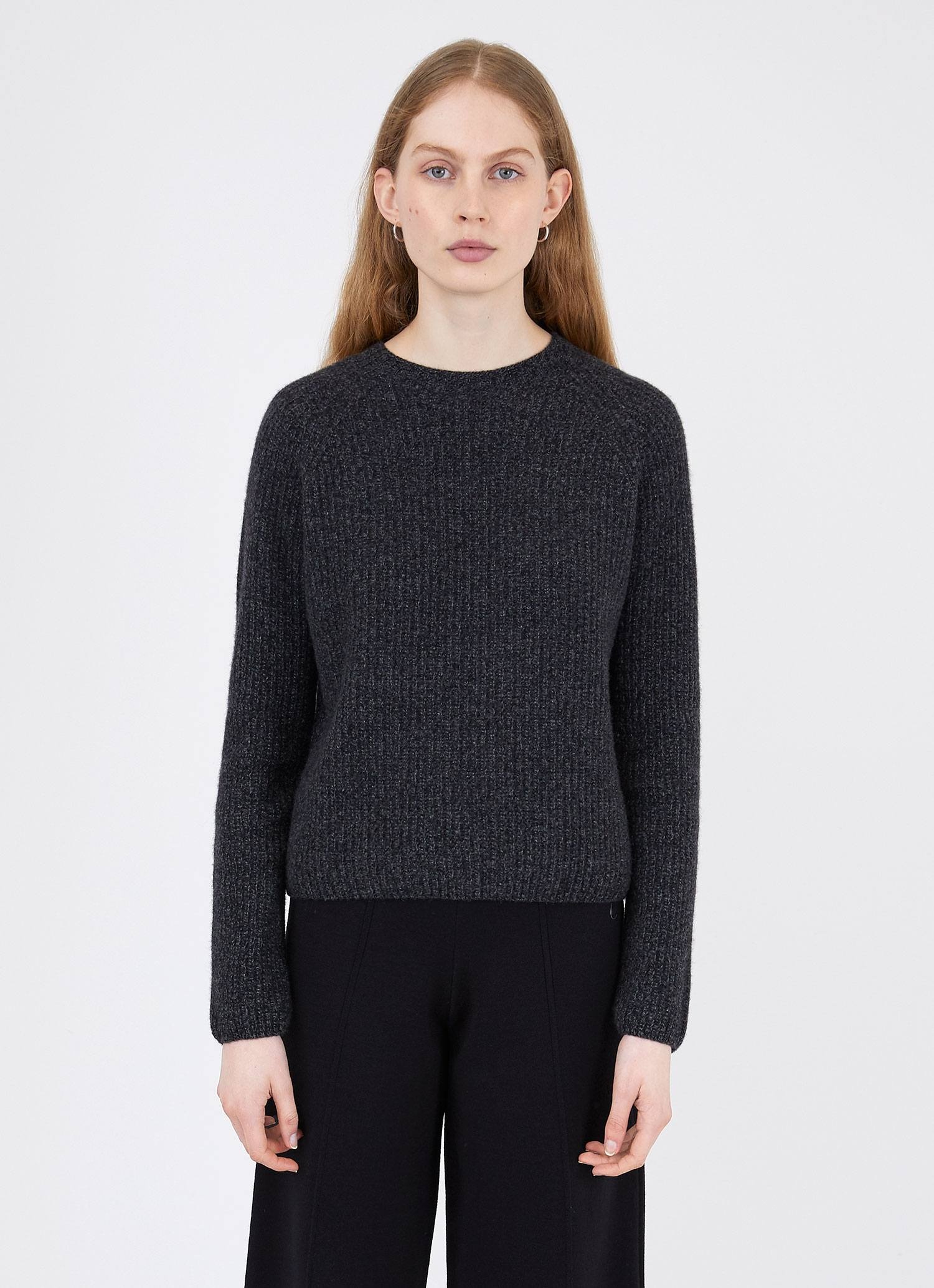 Wool Cashmere Rib Jumper - 1
