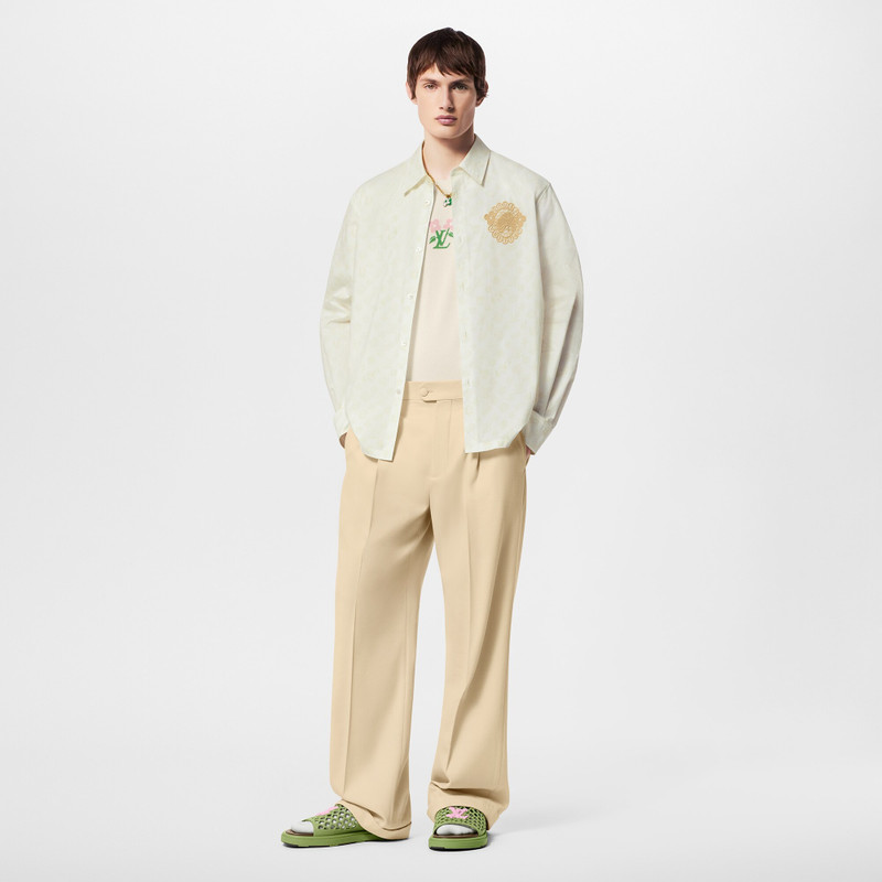 Louis Vuitton Monogram Printed Long-Sleeved Cotton Shirt outlook
