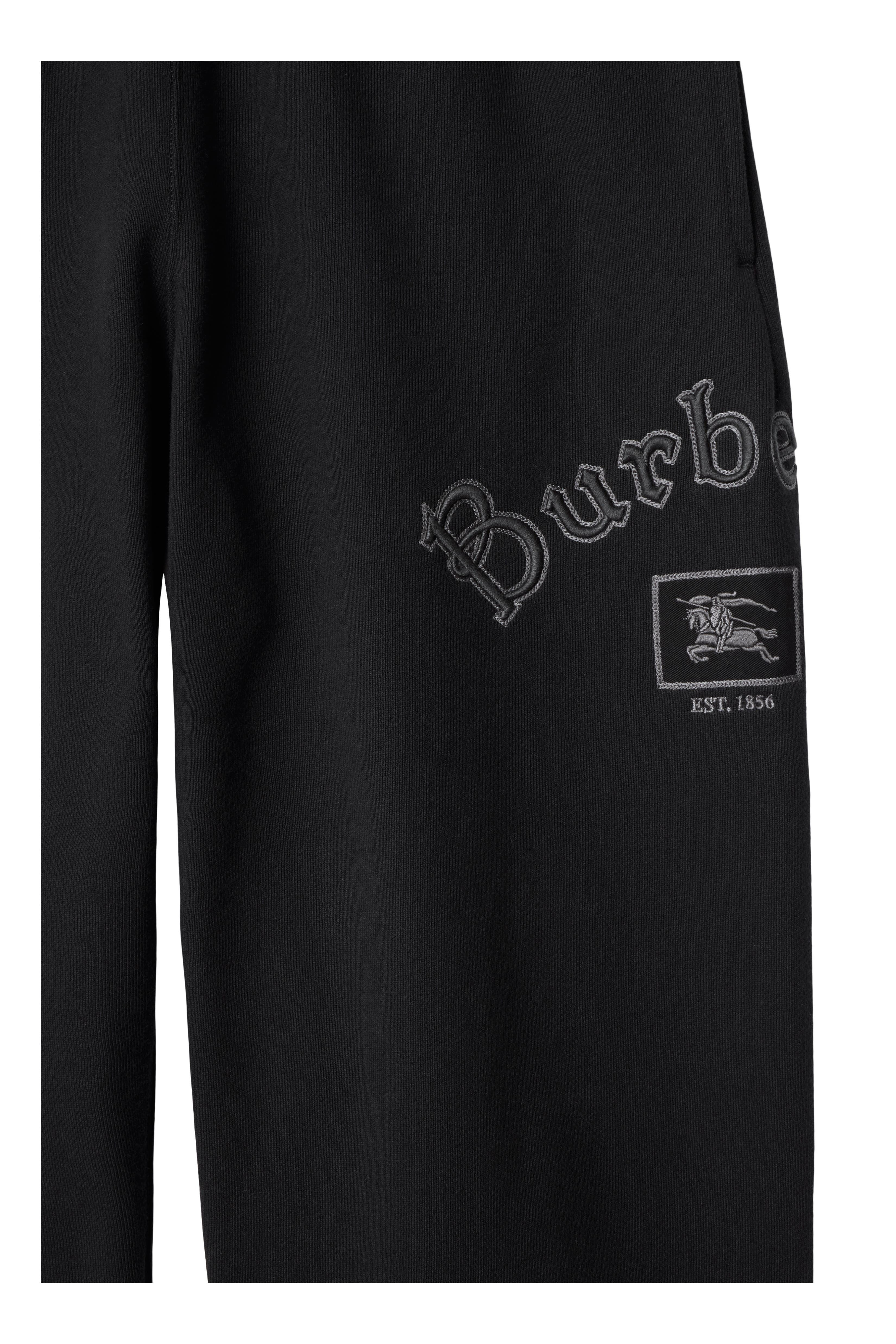 burberry Gothic Logo Cotton Jogging Pants in Black at Nordstrom - 4