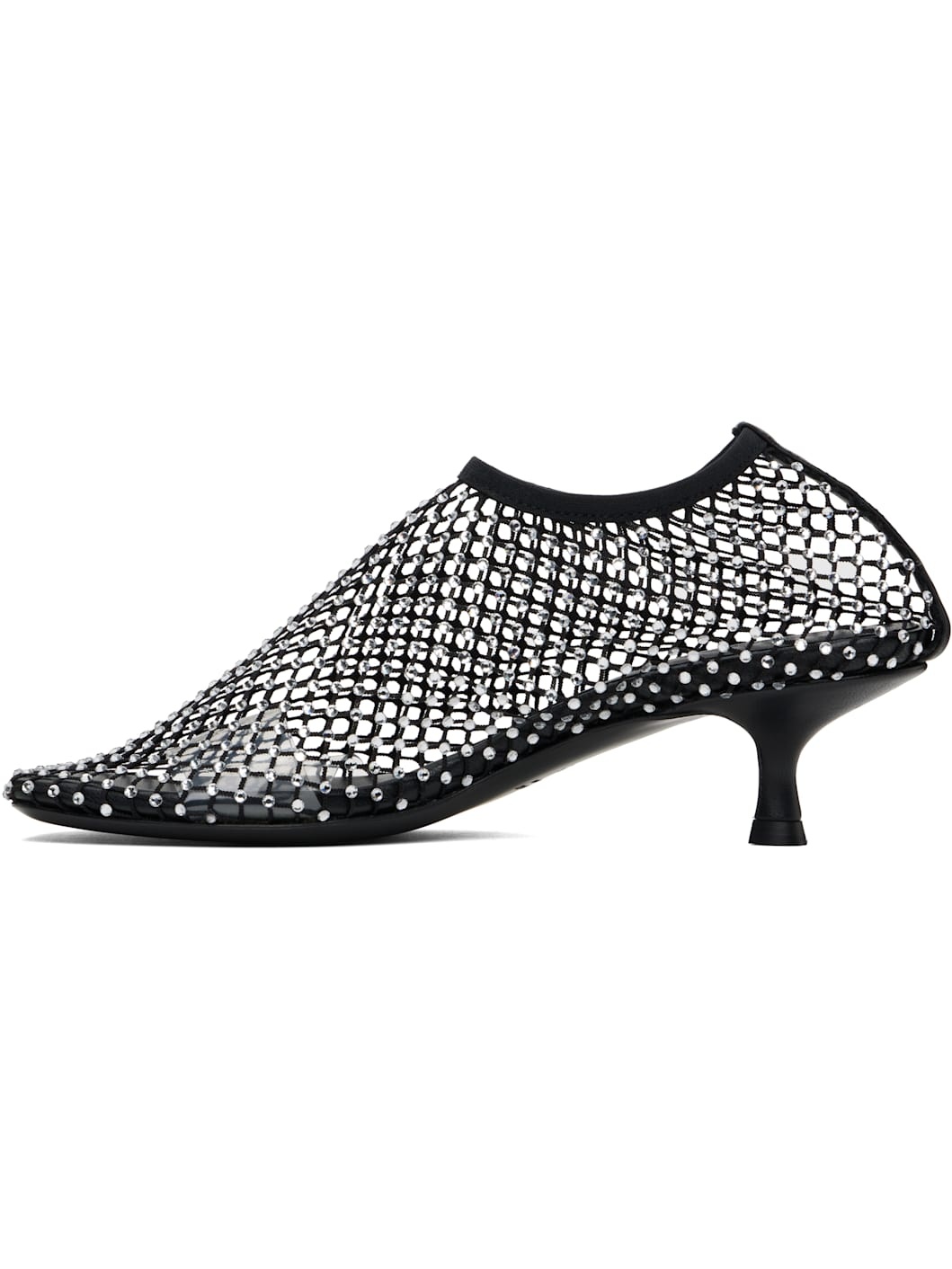 Black Minette Micro Heels - 3