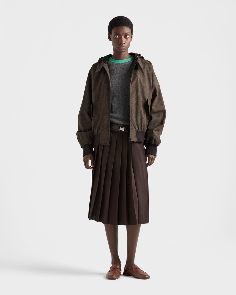 Prada Prince of Wales checked wool jacket outlook