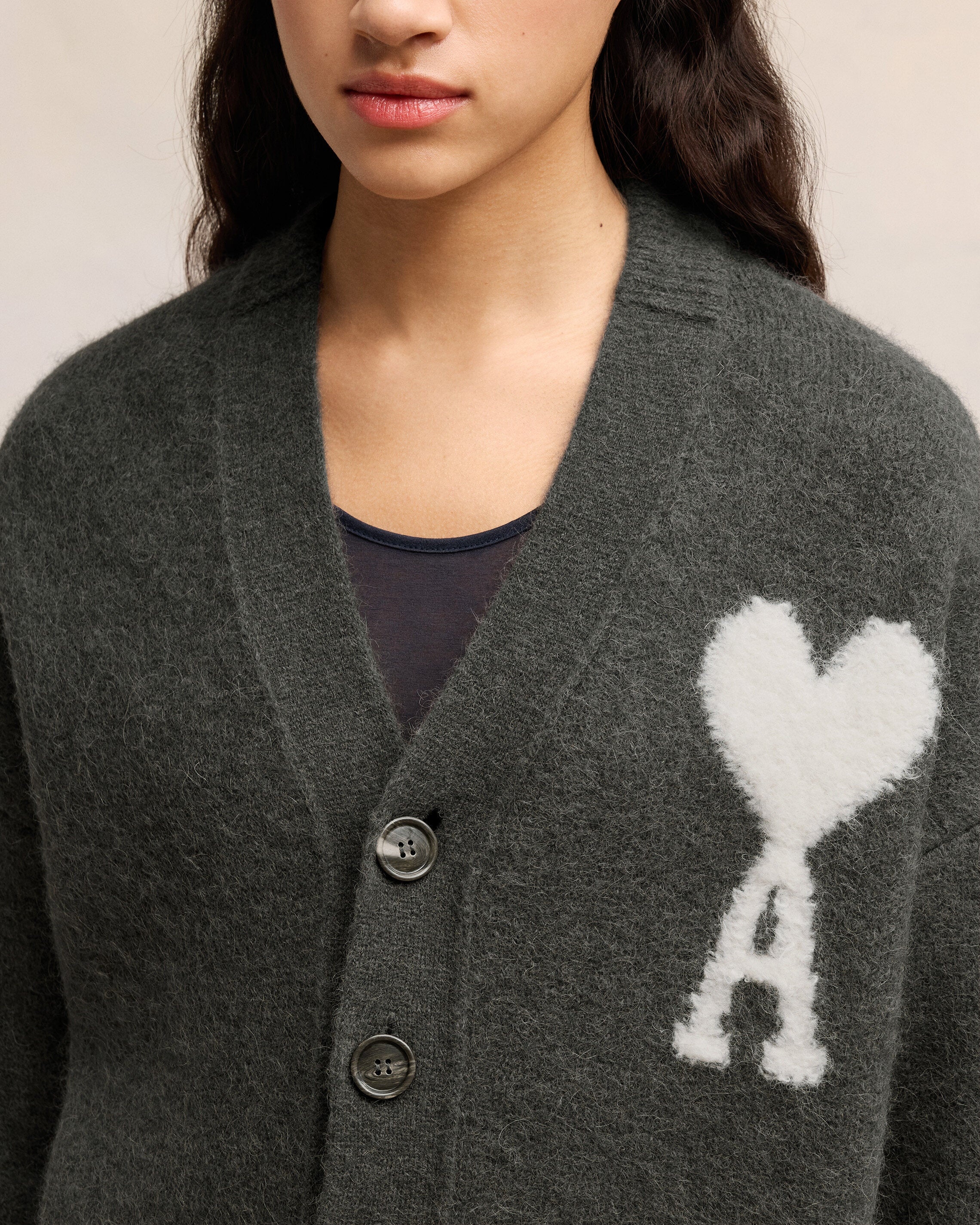 OFF-WHITE AMI DE COEUR CARDIGAN - 4