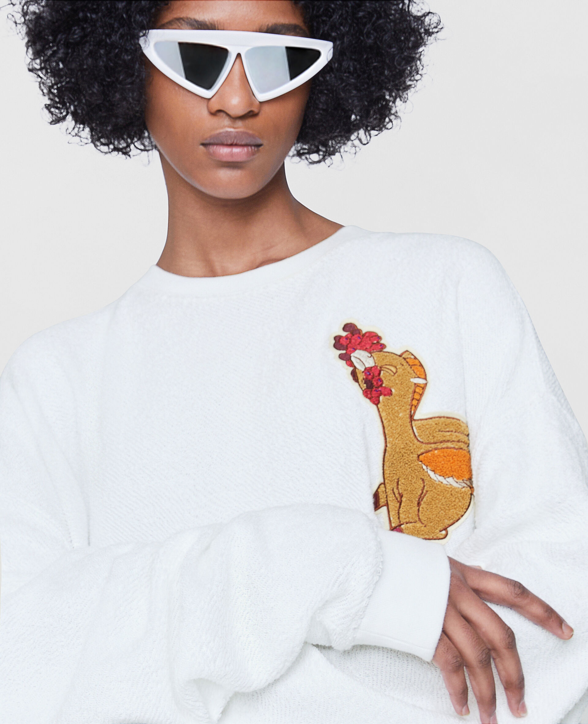 Fantasia Patch Cotton Sweatshirt - 6