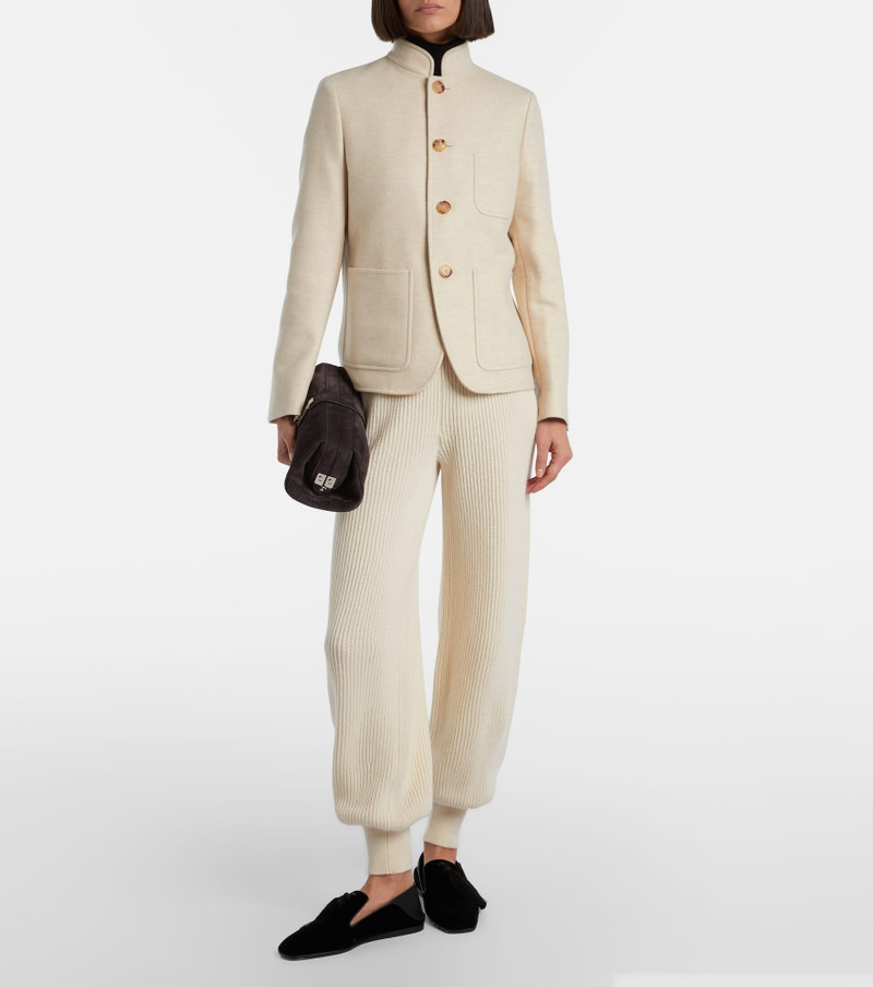 Loro Piana Juniper ribbed-knit cashmere sweatpants outlook