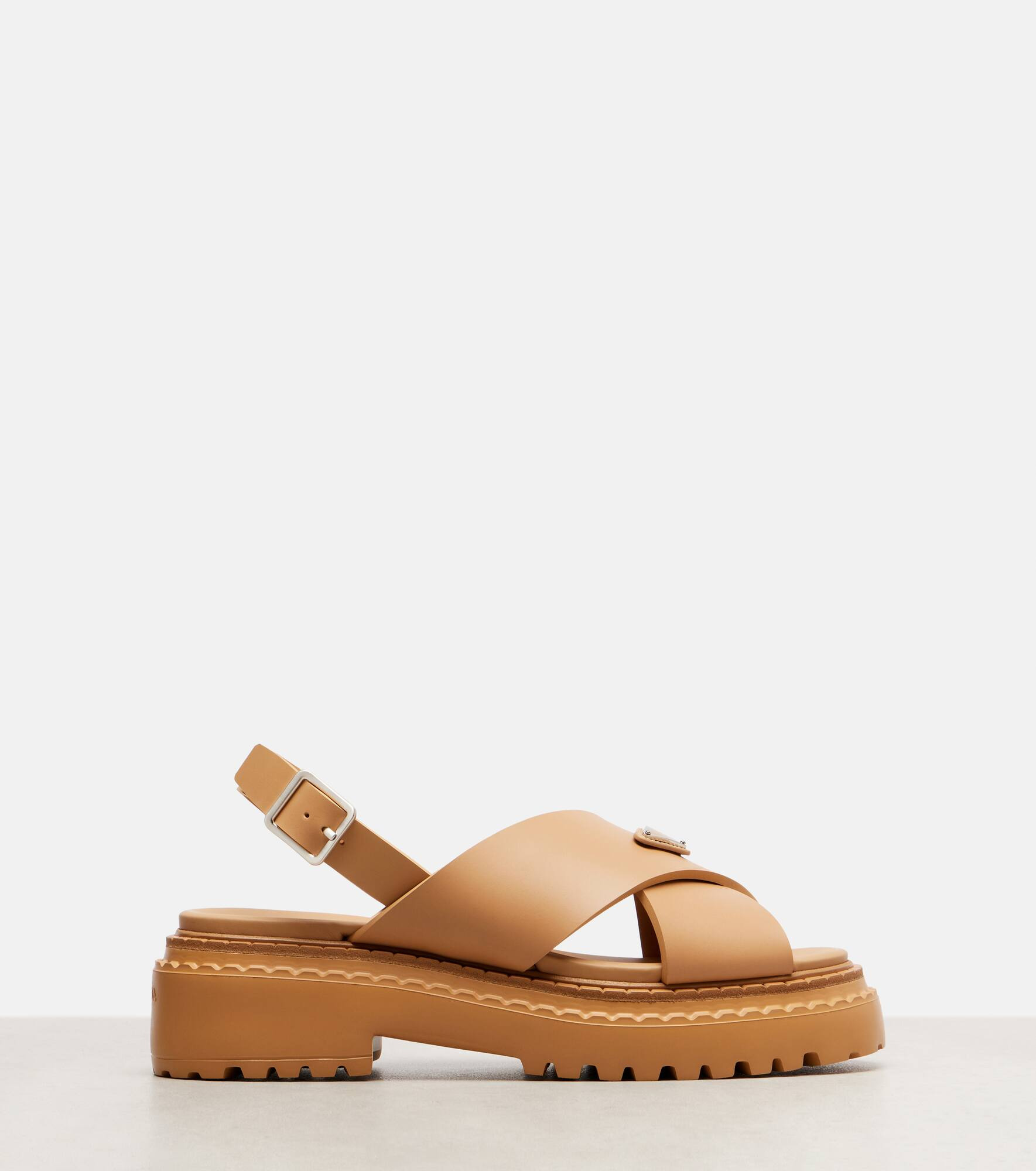 Logo rubber platform sandals - 4