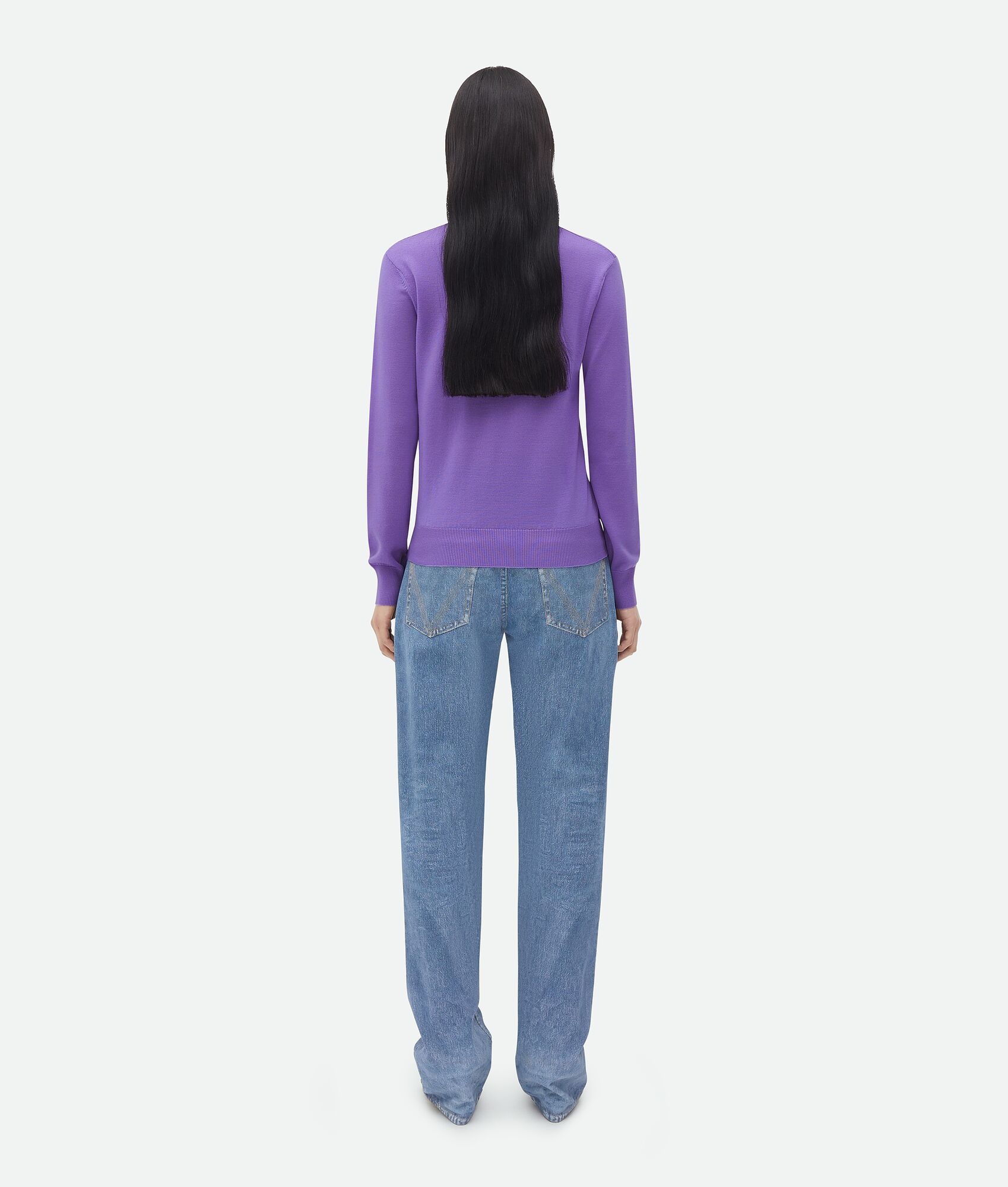 "bv" embroidery wool jumper - 3
