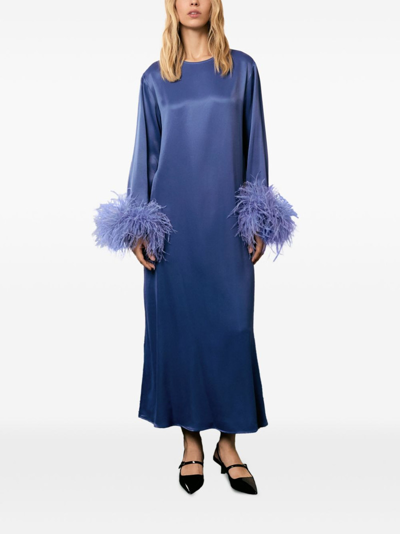 Suzi detachable-feathers maxi dress 1