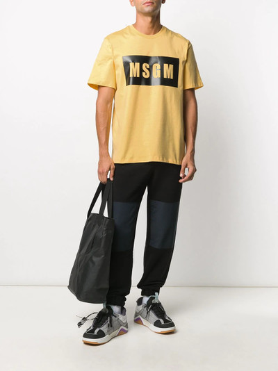 MSGM logo print T-shirt outlook