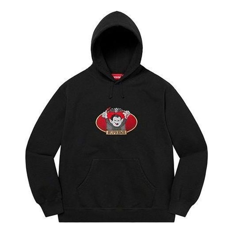 Supreme Vampire Boy Hooded Sweatshirt 'Black Red' SUP-SS21-703 - 1