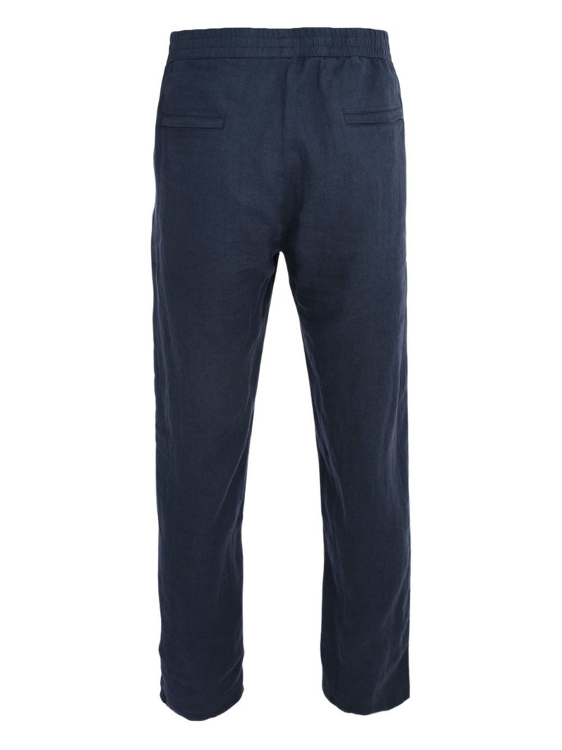 elastic-waist linen trousers 3