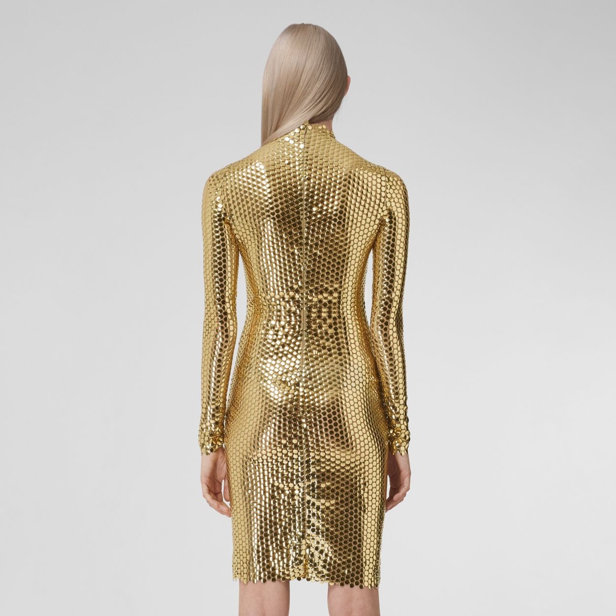 Metallic Paillette-embellished Mesh Dress - 4