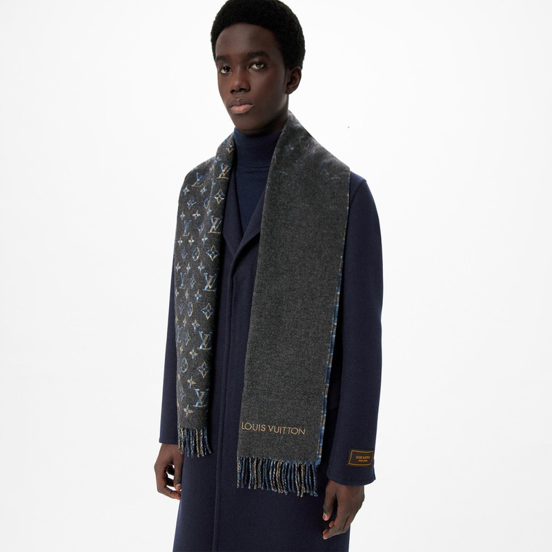 Louis Vuitton Monogram Gradient Tartan Scarf outlook
