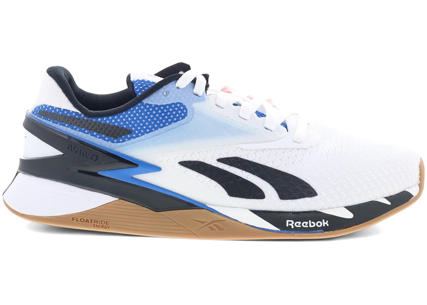 Reebok Nano X3 White Neon Cherry Electric Cobalt Mismatched - 1