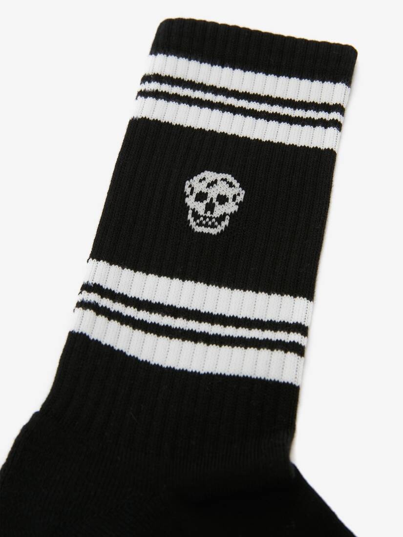 Skull Socks in Black - 2