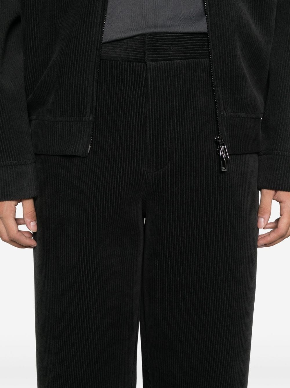 ribbed velour trousers - 5