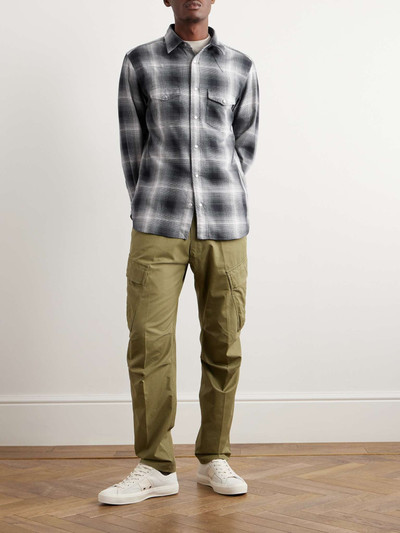 TOM FORD Checked Cotton-Flannel Western Shirt outlook