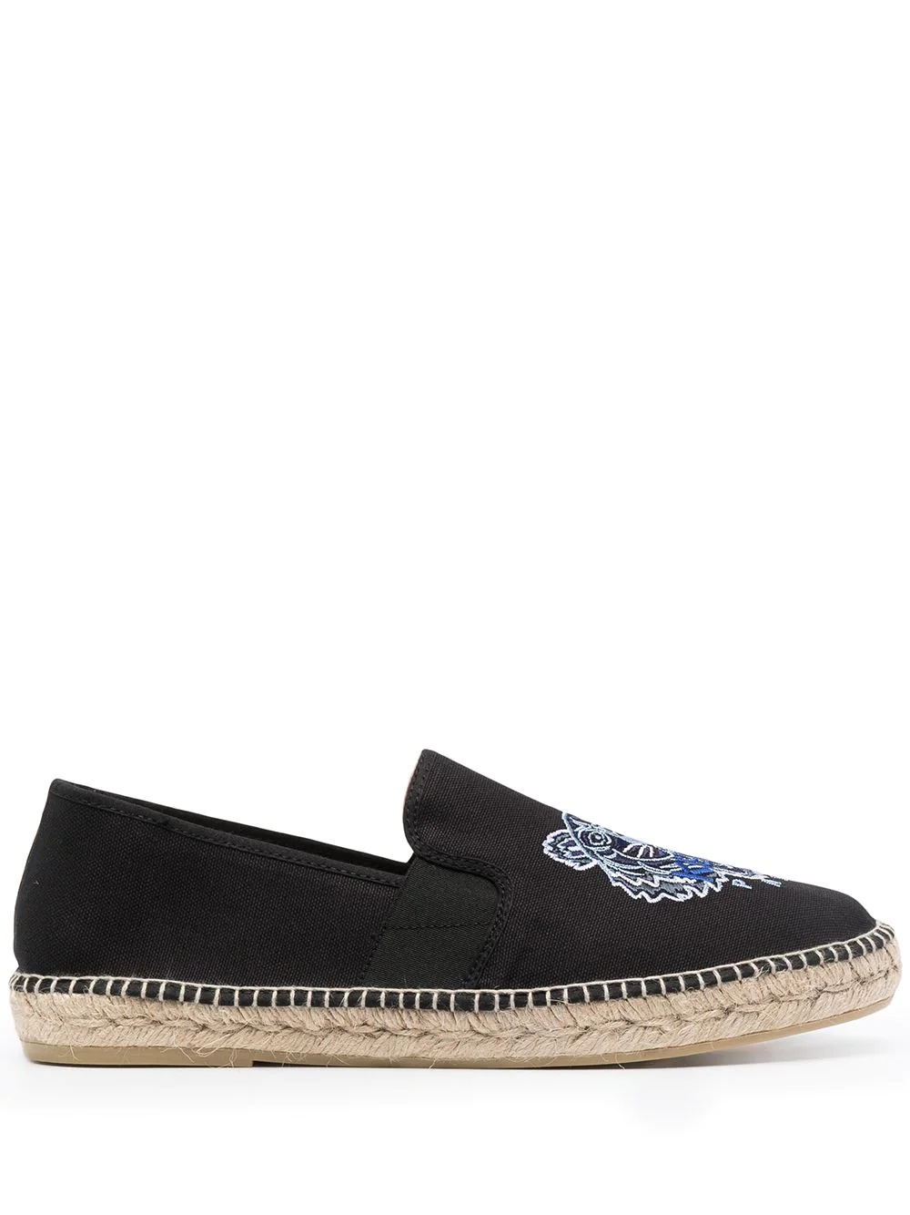 tiger-embroidered espadrilles - 1