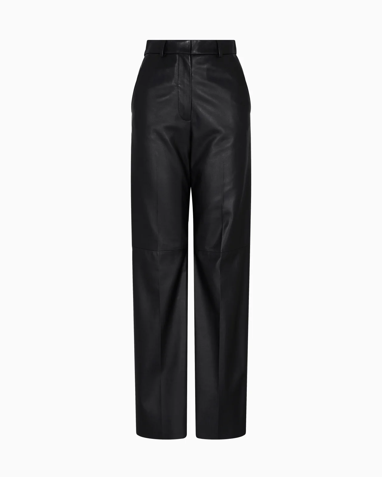 GLOVE-QUALITY LAMBSKIN NAPPA LEATHER PALAZZO TROUSERS - 1