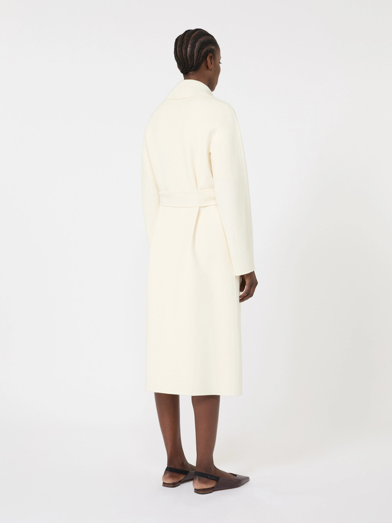 CLES Long wool, cashmere and silk coat - WHITE 4