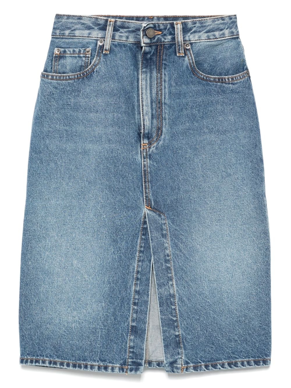 denim pencil skirt - 1